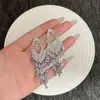 Pendientes de Borla Huecos Geométricos en Forma de Diamante Populares Transfronterizos Europeos y Americanos Hechos a Medida de Fábrica, Pendientes de Moda Personalizados de Lujo Ligero