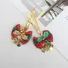 Campana de Copo de Nieve Navideña Corbata Lazo de Seda Paz Regalo Festivo Boda Caja de Dulces Joyería Accesorios de Ropa Accesorios DIY