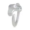 Anillo Abierto Texturizado Plata Tailandesa Chiba, Anillo de Máscara de Personalidad Versátil Unisex, Regalo de Alta Gama