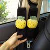 Dibujos animados fruta coche asiento de coche cinturón de seguridad almohadilla para el hombro piña fresa melocotón cinturón de seguridad cubierta protectora personalidad creativa