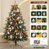 Árbol de Navidad de PE 1.68m /2.1/2.4/ 3m Paquete de Decoración Árbol Escena de Hotel Luces de Colores Lentejuelas