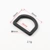 Fabricante 20 ~ 25mm fivela de plástico D-ring meio anel mais alta D Fivela mochila fita ajustável fivela em forma de D fornecimento