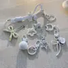 Colección de Accesorios Llavero Frijol Pin Adornos Colgantes Set Completo Paquete de Materiales diy Anillas de Resorte Argollas Abiertas Dijes para Bolsos