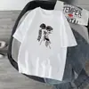 Camiseta de Algodón Transfronteriza Verano Nuevo Estilo Deportiva Casual Cuello Redondo Holgada Moderna Estampada Top de Manga Corta para Hombre
