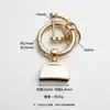 Accesorios para llaveros de coche: Hebilla de aleación de zinc multifuncional de marca moderna, hebilla de herradura, anillo de resorte, herrajes, se puede grabar con láser con logotipo