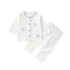 Conjunto para Bebé Recién Nacido Ultra Delgado Ropa para Casa Top Delgado Algodón Soñador Verano Pantalones Sueltos para Niños Ropa de Aire Acondicionado para Bebé