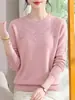 Suéter de Punto con Flor 3D Nuevo y Elegante 2026 para Mujer, Ropa para Madre de Mediana Edad y Anciana, Suéter de Punto de Manga Larga, Top Rejuvenecedor