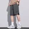Pantalones deportivos de cinco puntos, finos, de secado rápido, de seda de hielo 2024, nuevos, de talla grande, para verano, ropa exterior, pantalones cortos casuales para hombre