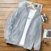 Nova Jaqueta de Gelo de Seda com Proteção Solar de Verão para Homens, Roupa de Proteção Solar para Pesca, Proteção UV, Múltiplas Opções de Cor, Peça de Roupa Branca da Moda