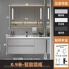 Gabinete de Baño Cerámico Lavabo Todo en Uno Combinación de Gabinete Lavabo 40CM de Ancho Nuevo Estilo Baño Gabinete de Baño Lavabo