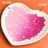 Materiales para Pulseras DIY Resina que Cambia de Color con Luz UV Imitación Ojo de Gato Cuentas Redondas Cuentas Sueltas Accesorios para Joyería Hecha a Mano con Cuentas