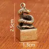 Artesanías de Latón Sello del Zodiaco Pequeños Adornos Estudio Oficina Souvenirs de Negocios Animales Metálicos Tridimensionales