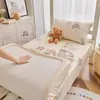 2026 Primavera/Verão Novo Algodão Puro Estampado Roupa de Cama de Solteiro para Dormitório Estudantil Lençol de Solteiro Cobre de Solteiro Peça Única