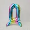 Globos de Color Degradado de 32 pulgadas Transfronterizos de Pie Versión Americana Escena de Cumpleaños Digital Aniversario de Boda del Primer Año Empaquetados Individualmente