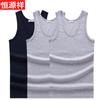 Hengyuanxiang Cotton Vest Masculino 2022 Verão Meia-idade Esportes Base Camisa Algodão sem mangas T-Wear Masculino