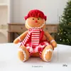 Nuevo producto transfronterizo: Hombre de jengibre navideño, decoración para fiestas navideñas, peluche de dibujos animados para niños y niñas