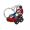 Pingente Chaveiro de Moto Locomotiva Transfronteiriço Desenho Animado PVC Borracha Macia Argola de Chaveiro Pingente para Chave de Carro Mochila Escolar