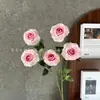Flores artificiales, rosa de burbuja de 5 cabezas, para arreglos florales de boda, exhibiciones florales decorativas, decoración del hogar, escaparates y exportación al por mayor