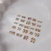 Mini Pedrería para Uñas de Fondo Plano con Forma Irregular en Color Champagne, Decoraciones Brillantes para Uñas, Pedrería Pequeña de Forma Irregular en Accesorios de Color Champagne Dorado