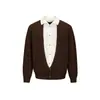 Ropa Vintage Yidao Otoño 2026 Nuevo Estilo Retro Americano Old Money Cárdigan de Punto Falso de Dos Piezas Multiforma de Cuello Alto para Hombre