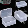 Ventas Directas de Fábrica Piezas Transparentes de PP Caja de Plástico Rectangular Cuadrada Caja con Tapa abatible Producto Caja de Almacenamiento de Empaque Universal