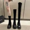 Botas Altas de Plataforma con Tacón Grueso de Diseño de Nicho 2026 para Mujer, Zapatos de Uso Diario para Estudiantes y Viajes