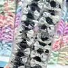 Pinza para el Cabello de Encaje con Lazo y Letra de Pedrería Estilo Chanel Vintage, Pinza Elegante para Flequillo de Niña, Accesorio para el Cabello de Pinza Lateral