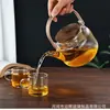 Tetera de Madera de Nogal con Tapa al por Mayor del Fabricante en Stock, Tetera de Vidrio de Borosilicato Alto para Preparar en Estufa, Tetera Personalizada