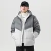 Enbu Otoño Invierno Nueva Chaqueta de Algodón para Hombre Top Exterior Casual Versátil con Capucha de Moda Juventud Hombre Chaqueta de Pan Abrigo