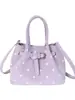 Nueva bolsa de axila de lunares 2026 verano nuevo bolso de mano moda casual bolso pequeño bolsa de albóndiga