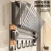Baihan Estante para Toallas Portatoallas de Baño Barra Colgante Estante de Almacenamiento para Baño sin Taladro Perchero Barra para Toallas Soporte