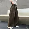 Calças Casuais para Meninas 2026 Outono Novo Estilo Crianças Médias e Grandes Cor Sólida Calças de Perna Larga Calças de Perna Reta Calças Longas para Exterior Roupa Infantil