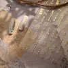 Pegatinas para Uñas Caligrafía Dorada Estilo Chino Nuevo Como Hierro Texto M-1341 Pegatinas Adhesivas para Uñas con Ambiente Retro