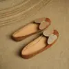 Sapatilhas Femininas Estilo Francês Color-Blocking Borboleta Bico Redondo Salto Escondido, Novo Modelo 2026, Versátil para o Trabalho e Uso ao Ar Livre, Sapatos Baixos de Calçar