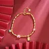 Joias de Ouro de Areia do Vietnã Tendência Nacional Esmalte Gota de Óleo Borboleta Dourada Pulseira Moda da Corte Cor Duradoura Sem Cor Primeira Joia