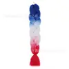 Fibra química de tres colores, cuatro colores, cinco colores, degradado, seda de alta temperatura, trenza grande, trenza jumbo, trenza burbuja, material para trenzas de cabello