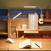 Lámpara de Escritorio con Pinza Lámpara LED de Estudio Lámpara de Dormitorio Lámpara de Mesita de Noche Lámpara de Calle Luz Azul Anti-Azul Regulable Protección Ocular Ajustable