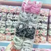 Novo Elástico de Cabelo Estilo Coreano com Estampa de Estrela, Fio de Telefone Sem Costura, para Rabo de Cavalo Feminino