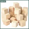 Blocos de Madeira de Pinus Cúbicos Várias Especificações Blocos de Madeira Pequenos Cúbicos Blocos de Construção de Madeira Sólida Pinus DIY Modelagem Manual