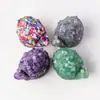 Figurinhas de lesma de cristal natural transfronteiriças, artesanato de cristal animal em resina, decorações de mesa - atacado do fabricante