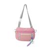 Bolsa Transversal Casual Estilo Coreano para Meninos e Meninas, Tendência Esportiva, Estilosa, Leve, Cor Contrastante, Bolsa de Ombro de Viagem ao Ar Livre para Crianças