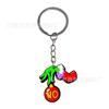 Llavero de Papá Noel Dibujos Animados Pvc Pegamento Suave Colgante Bolsa de Regalo Pequeña Llavero Muñeco de Plástico Suave Venta al por Mayor