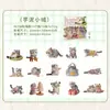 Paquete de Pegatinas Yiniao: Serie Amigos Peludos - Pegatinas Decorativas DIY para Diario con Temática de Animales de Peluche, 15 Hojas, 6 Diseños