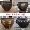 Adornos Personalizados para Exteriores de Cobre Puro de Cilindro Grande con Grabado Templo Cilindro Grande de Cobre Tallado Imitación Cobre Antiguo Cilindro de Agua 1.15m 1.6m