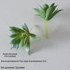 Suculentas Simuladas Cuidadosamente Selecionadas, Decorações de Plantas Verdes, Combinação de Mini Ornamentos de Cacto, Bonsai de Vaso de Suculentas