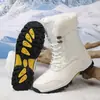 Botas de Nieve de Gran Tamaño Nuevas Transfronterizas de Media Pantorrilla, Antideslizantes e Impermeables, Botas Grandes de Algodón del Noreste para Mujer, Zapatos de Algodón para Exteriores de Invierno, Dropshipping