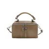 Bolso tipo caja bandolera de moda retro para mujer 2025 Nueva tendencia Versátil Bolso cuadrado pequeño Estilo coreano Nicho Simple Bolso bandolera