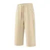 Pantalones Cortos de Verano para Hombre Talla Grande M-XL, Seda de Hielo, Elásticos de Alta Elasticidad Nylon-Spandex, Transpirables, Perforados, Deportivos Casuales