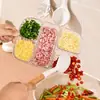 Bandeja de Preparación de Alimentos de 5 Compartimentos, Organizador de Ingredientes Dividido, LZ-2926