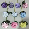 72 Peças de Flores Artificiais de Hortênsia de Seda com Tecnologia de Modelagem, Combinação de Galhos de Flores Artificiais para Decoração de Cena de Casamento, Atacado da Fábrica de Flores